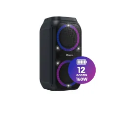 Power Audio Hisense Party Rocket 160 160W Bluetooth Karaoke Czarny