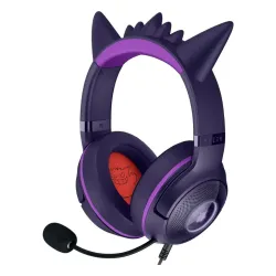 Słuchawki przewodowe z mikrofonem Razer Kraken Kitty V2 Pokémon Gengar Edition Nauszne Fioletowy