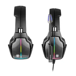 Słuchawki przewodowe z mikrofonem Tracer Gamezone Hydra Pro RGB 7.1 Nauszne Czarny