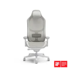 Fotel Fractal Design Refine Mesh Light Gamingowy do 125kg Tkanina Szary