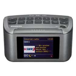 Radioodbiornik Sangean FUSION 110 RCR-11WF Radio FM DAB+ Internetowe Srebrny