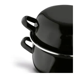 Garnek emaliowany do muli małż i owoców morza Tadar 2w1