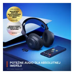 Słuchawki bezprzewodowe z mikrofonem SteelSeries Arctis Nova 7P Wireless Nauszne Biały