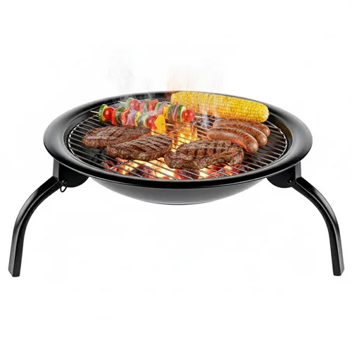 Grill węglowy VELACO VL07-BLACK Czarny