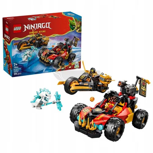 LEGO Ninjago 71864 Wielofunkcyjne pojazdy Kaia i Cole’a, zestaw klocków 7+