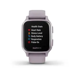 Смарт-часы Garmin Venu Sq орхидея с алюминиевым безелем и с силиконовым ремешком (010-02427-12)