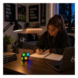 Głośnik Bluetooth Musicmate MM-SB40-B FootballWave LED 5W Czarny