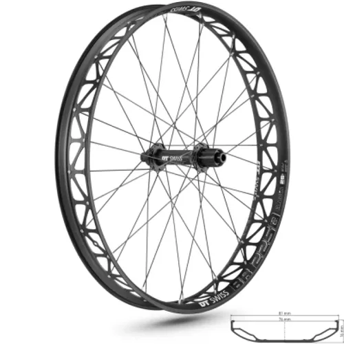 Koło tylne DT Swiss BR 2250 Classic Fatbike 26" Disc Center Lock
