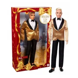 BARBIE LALKA KEN HOLIDAY 2025 Signature lalka kolekcjonerska, świąteczna JGK55
