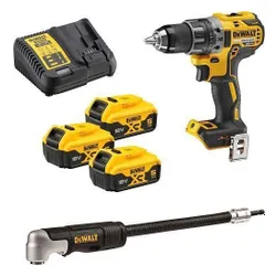 DeWalt BL 18V Akülü Matkap 3 * 5.0 AH + ACC