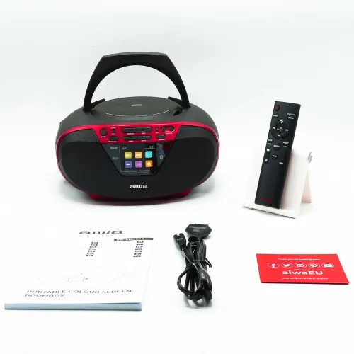 Radioodtwarzacz Aiwa Boombox BBTU-500DAB/RD Bluetooth DAB+ Czerwony
