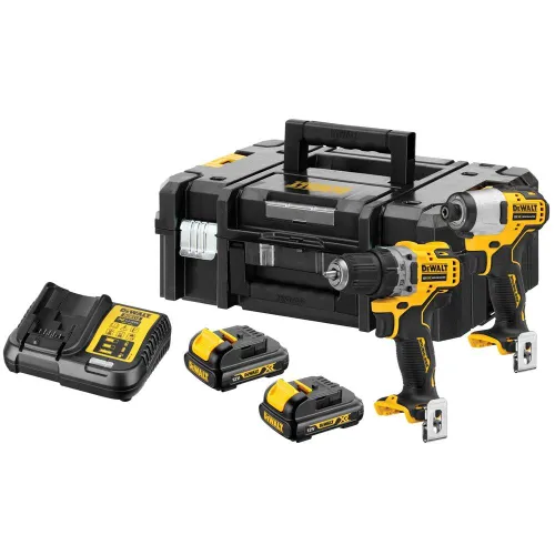 Zestaw elektronarzędzi akumulatorowych 12V DeWalt DCK2110C2T