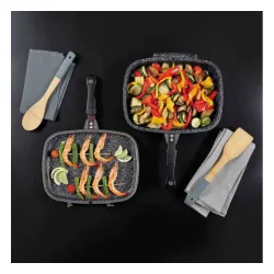 TOGNANA Sphera 30 x 22 cm - patelnia grillowa dwustronna nieprzywierająca