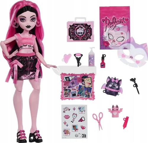 LALKA MONSTER HIGH SELF-SCARE SECRETS Draculaura + akcesoria JHK43