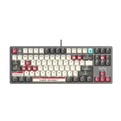 Klawiatura mechaniczna A4tech Bloody S87 Pixels Red BLMS RED Plus Szary