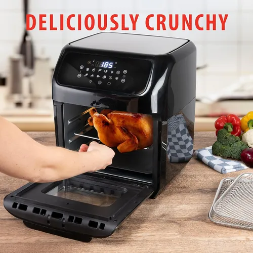 Air Fryer Frytkownica beztłuszczowa ALPINA 871125219568 12l z okienkiem do obserwacji postępów gotowania