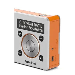 Radioodbiornik TechniSat DigitRadio 1 Radio FM DAB+ Srebrno-pomarańczowy