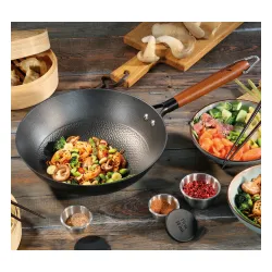KÜCHENPROFI Country – wok żeliwny z powłoką nieprzywierającą śred. 28 cm czarny