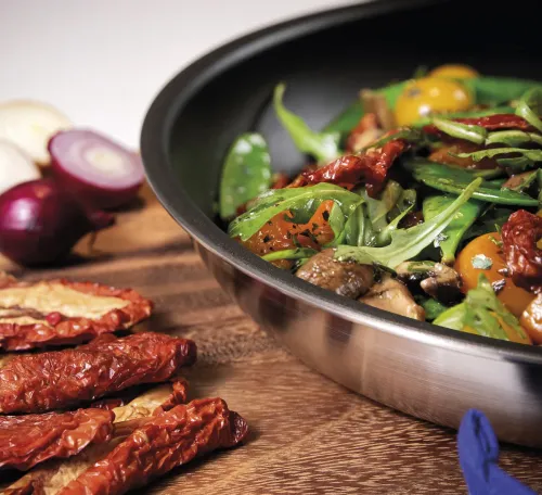 SPRING Vulcano Classic 24 cm - patelnia stalowa nieprzywierająca