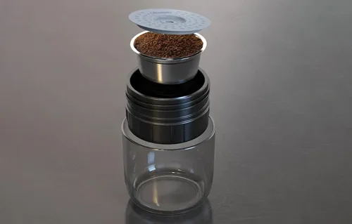 Ekspres do kawy na kapsułki HIBREW H4A kompatybilny z kapsułkami Nespresso Bezprzewodowy