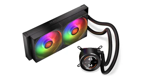 Chłodzenie Krux HydroGlance 240 ARGB LCD Czarny