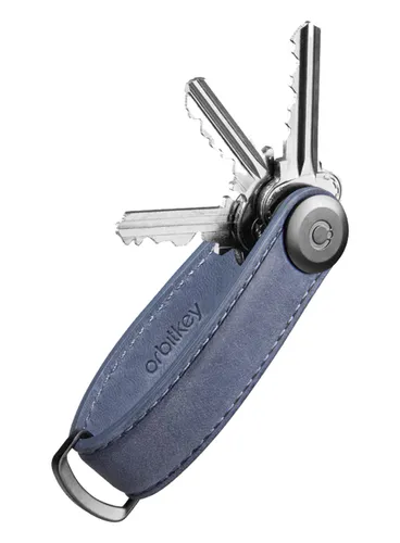 Skórzane etui na klucze Orbitkey Key Organiser Crazy Horse - steel grey