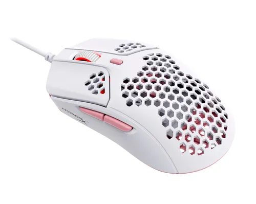 Myszka gamingowa HyperX Pulsefire Haste Biało-różowy