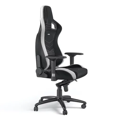 Fotel Noblechairs EPIC Gamingowy do 120kg Skóra naturalna Czarno-biały