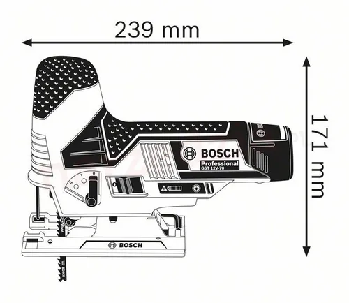 Лобзик аккумуляторный Bosch GST 12V-70