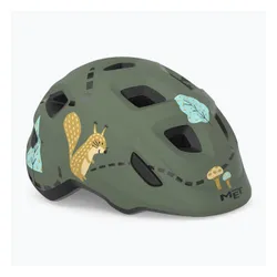 Kask rowerowy dziecięcy MET Hooray green forest glossy