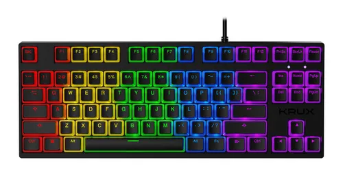 Klawiatura mechaniczna Krux Atax RGB Pudding Outemu Black Czarny