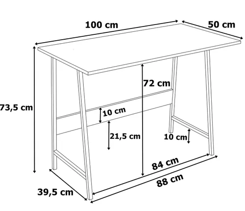 Biurko LOFTINSPIRED Skagen Modern Oak