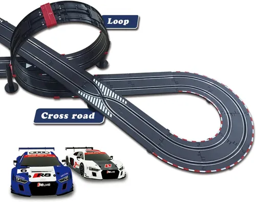 Tor wyścigowy samochodowy COIL zestaw mega tory skala 1:43 7.5m licencja AUDI