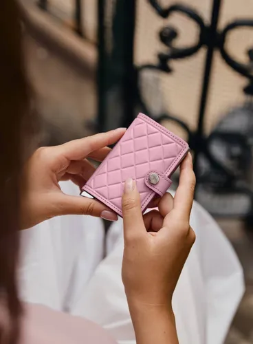 Portfel RFID Secrid Premium Miniwallet Emboss Diamond - rose