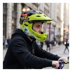 Kask KAMIKAZE Ronin Zielony Full Face (rozmiar L)