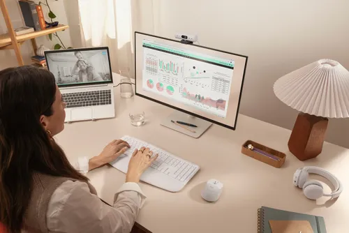 Zestaw klawiatura i mysz Logitech Signature Comfort Plus MK880 bezprzewodowy biały