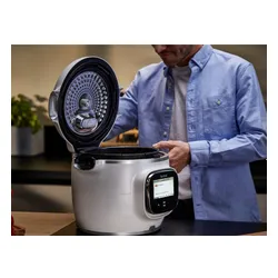 Multicooker TEFAL Cook4me Touch Pro CY94X1F1 (Wi-Fi) z pokrywą do zapiekania Extra Crisp dającą funkcjonalność AirFryera