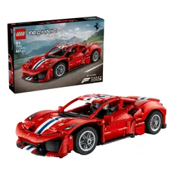 LEGO TECHNIC 42235 Samochód Ferrari 488 Pista, zestaw klocków 9+