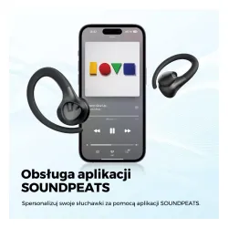 Słuchawki bezprzewodowe Soundpeats Wings2 Dokanałowe Bluetooth 5.3 Czarny