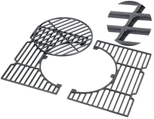 Grill węglowy ogrodowy Berdsen BD-891 komin żeliwny ruszt z pokrywą popielnik + termometr