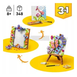LEGO Creator 3w1 31390 Dekoracyjny obraz z kwiatami, zestaw klocków 8+