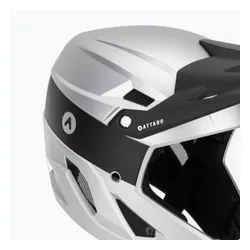 Kask rowerowy ATTABO State 1.0 full face srebrny