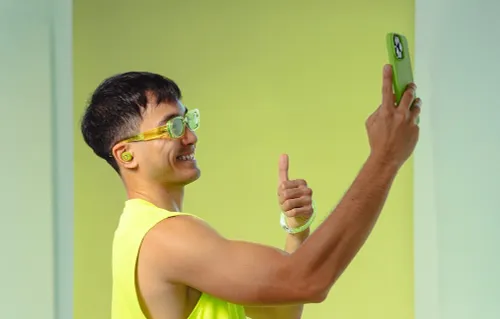 Słuchawki dokanałowe JLAB Go Pop ANC Żółto-przezroczysty