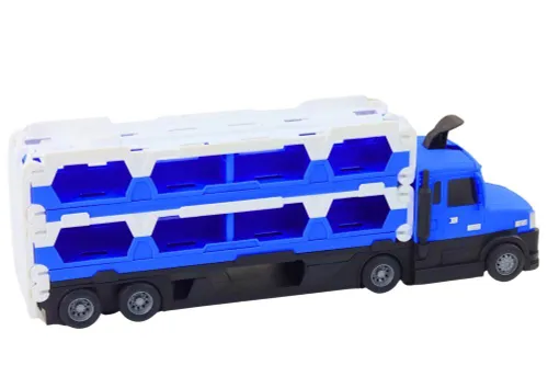 Laweta Lora Z Pojazdami Policji Tor Samochodowy 211Cm 2W1 Dźwięki Znaki