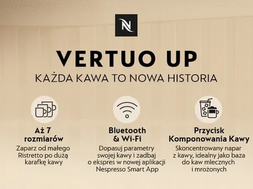 Ekspres KRUPS Nespresso Vertuo Up XN9408F0 Czarny