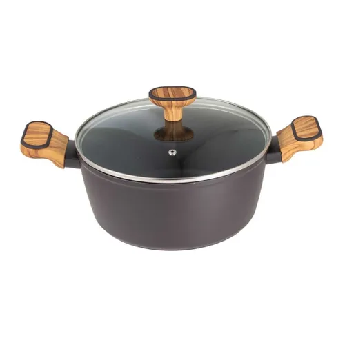 Garnek Multiclad 24Cm Z Pokrywą Bergner Bg-56037 Charcoal
