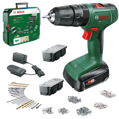 Wiertarko-wkrętarka udarowa BOSCH EasyImpact 18V-40 Zestaw