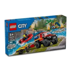 LEGO CITY 60412 Terenowy Wóz Strażacki z Łodzią