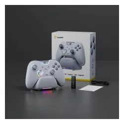 Pad EasySMX X05Pro do Nintendo Switch, PC Bezprzewodowy Biały + Stacja dokująca