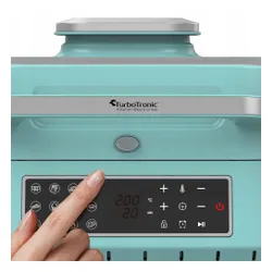 Air Fryer Frytkownica beztłuszczowa TURBOTRONIC TT-AG700 Turkusowy 5.5l cyfrowy panel sterowania
